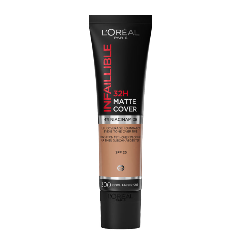L'ORÉAL PARIS INFALLIBLE MATTE COVER FOUNDATION 300 MIEL 30ML – شراء أونلاين
