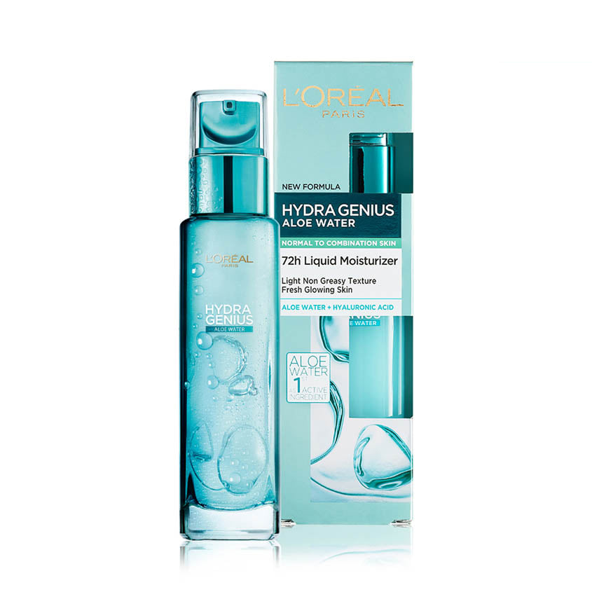 Hydra Genius Aloe Water 72H Liquid Moisturizer Normal to Combination Skin