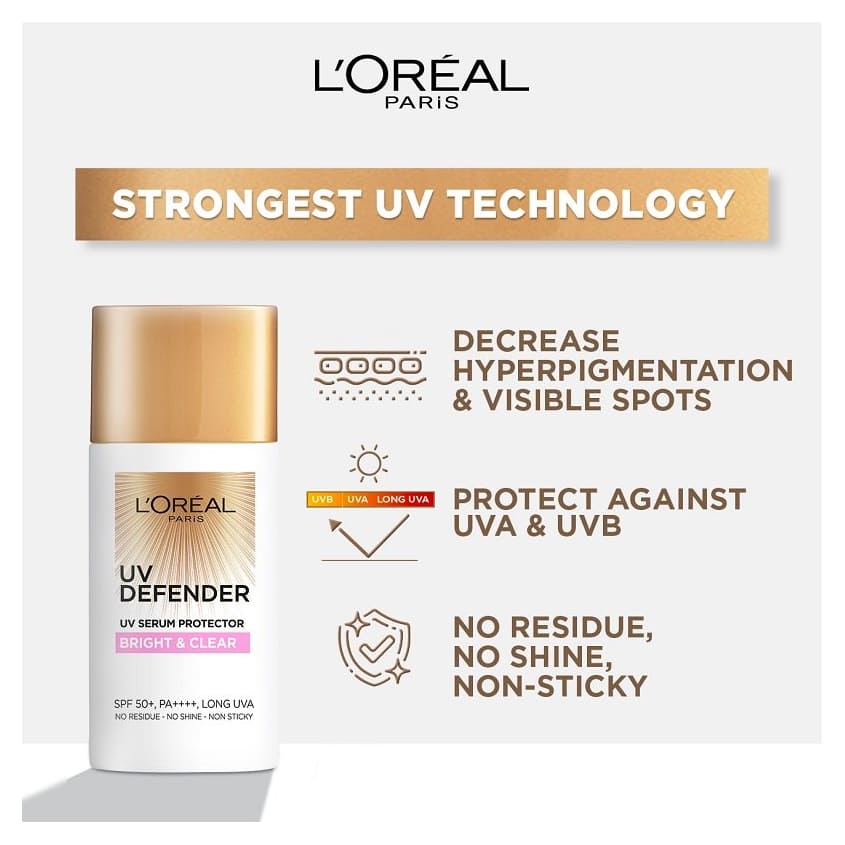 L'ORÉAL PARIS DAILY ANTI-AGING SUNSCREEN SPF 50+ WITH HYALURONIC ACID 50 ML – صورة 5