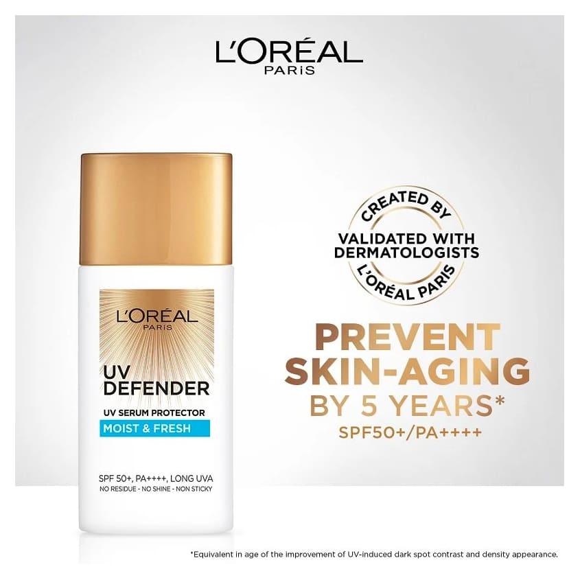 L'ORÉAL PARIS ANTI-AGING SUNSCREEN SPF 50+ WITH HYALURONIC ACID 50 ML – متجر إلكتروني