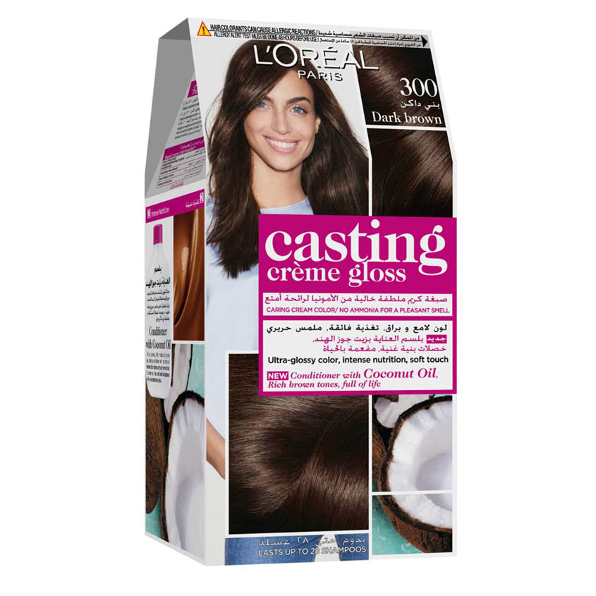 L'ORÉAL PARIS CASTING CR#ME GLOSS 300 DARK BROWN – شراء أونلاين