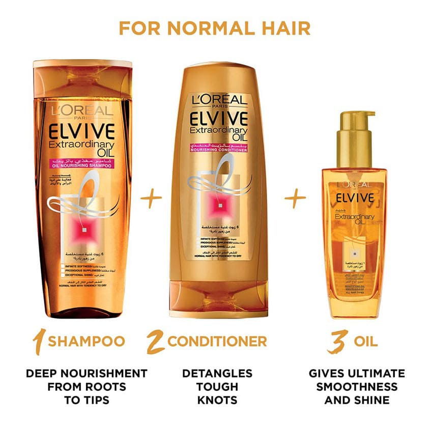 Elvive Extraordinary Oil Shampoo for Normal to Dry Hair