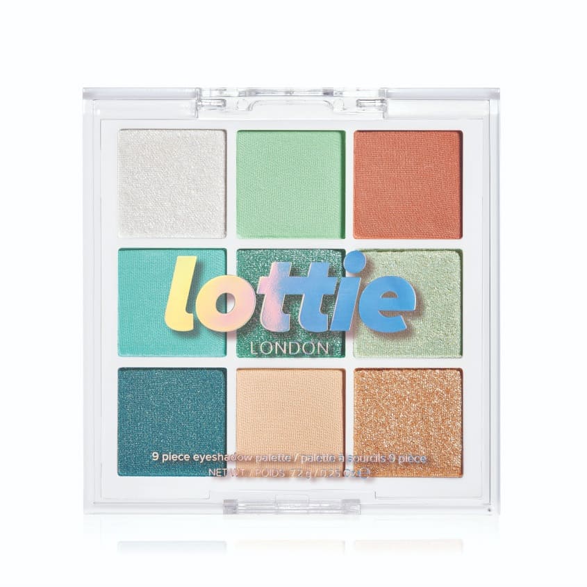 LOTTIE LONDON LOTTIE 9 PIECE EYESHADOW PALETTE TOTALLY MINT 7,2G – online store