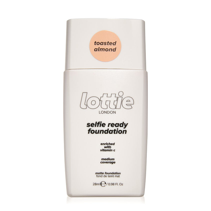 LOTTIE LONDON SELFIE READY FOUNDATION MEDIUM COVERAGE TOASTED ALMOND 28ML
