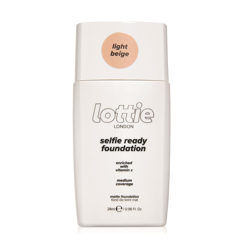 LOTTIE LONDON SELFIE READY FOUNDATION MEDIUM COVERAGE LIGHT BEIGE 28ML – شراء أونلاين