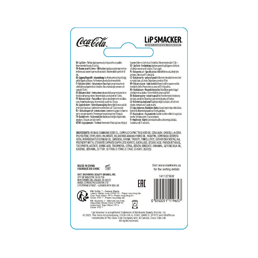 LIP SMACKER L/S Coke Bottle Shape Lip Balm Blister - Classic Coke 4.0g – buy online