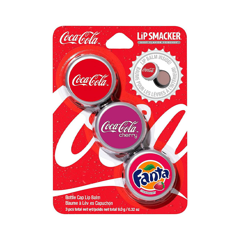 LIP SMACKER L/S Coke Bottle Cap Lip Balm Party Pack Trio – online store