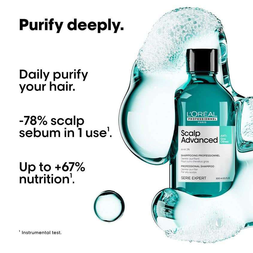 L'OREAL PROFESSIONNEL ANTI-OILINESS SHAMPOO, 300ML – صورة 5