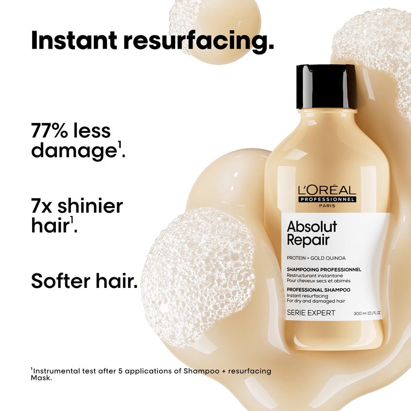 Serie Expert Absolut Repair Shampoo With Protein And Gold Quinoa