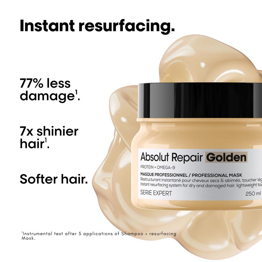 Serie Expert Absolut Repair Golden Mask With Protein And Gold Quinoa, Lightweight Touch