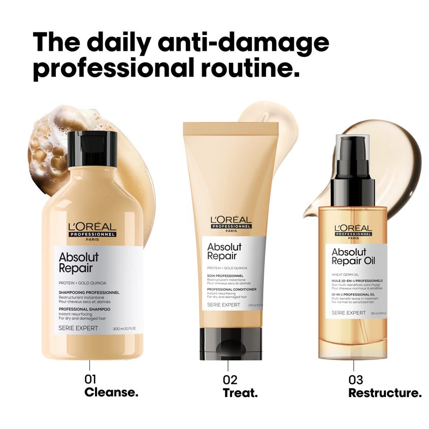Serie Expert Absolut Repair Conditioner With Protein And Gold Quinoa