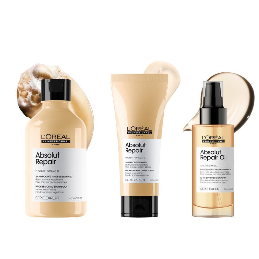 Serie Expert Absolut Repair Conditioner With Protein And Gold Quinoa