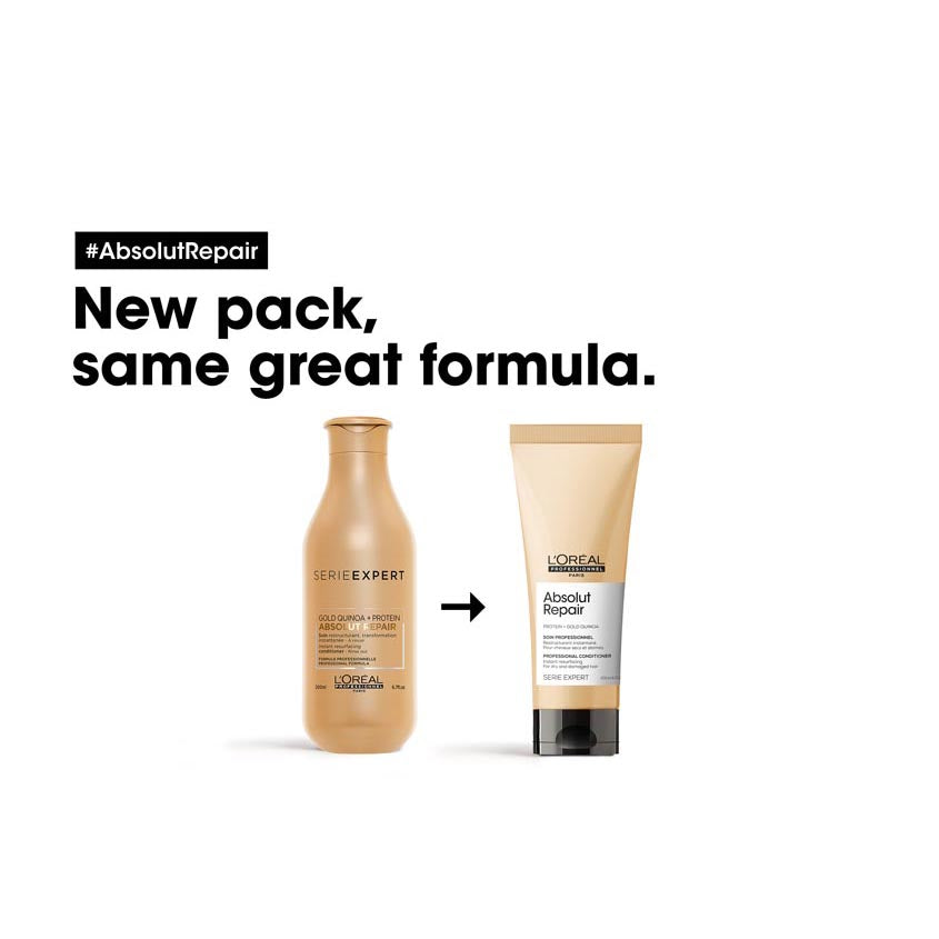Serie Expert Absolut Repair Conditioner With Protein And Gold Quinoa