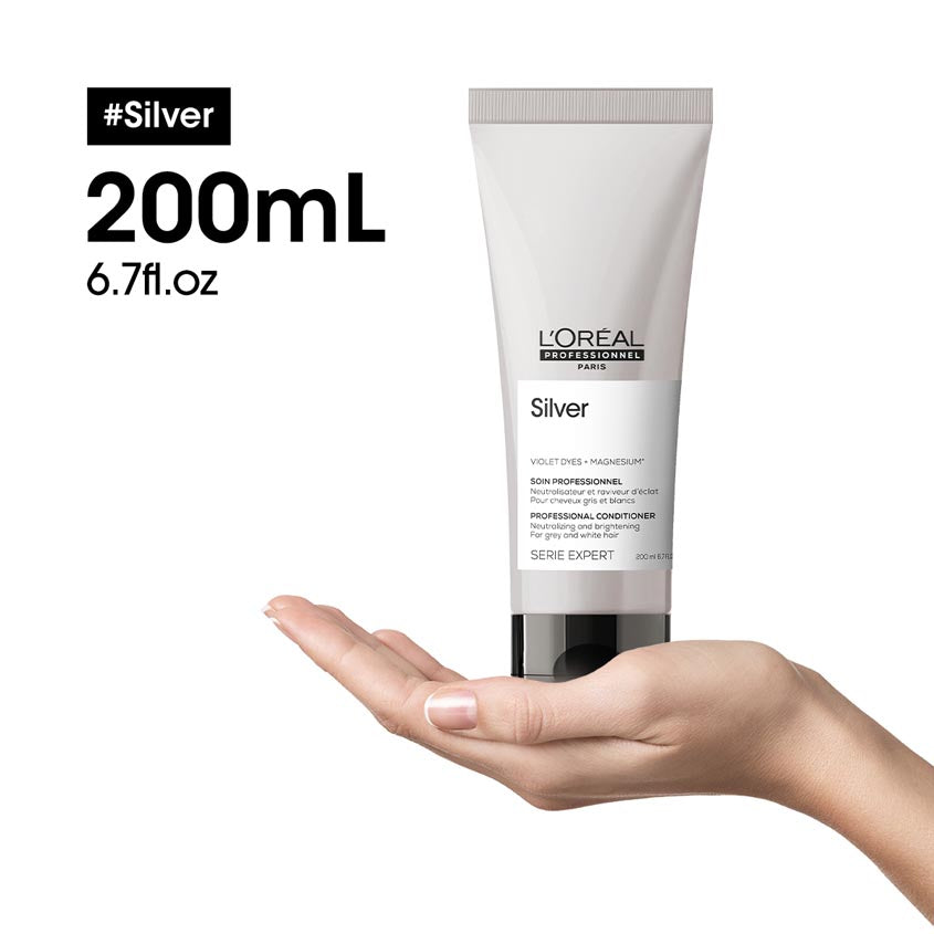 Serie Expert Silver Conditioner For Grey, White Or Light Blonde Hair