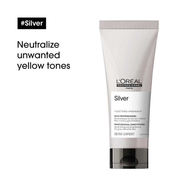 Serie Expert Silver Conditioner For Grey, White Or Light Blonde Hair