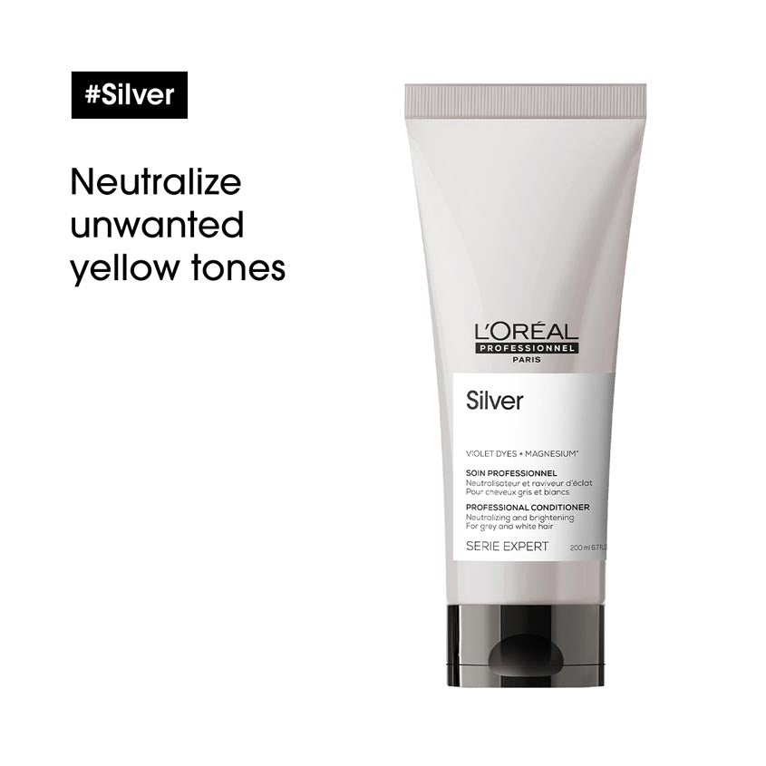 Serie Expert Silver Conditioner For Grey, White Or Light Blonde Hair