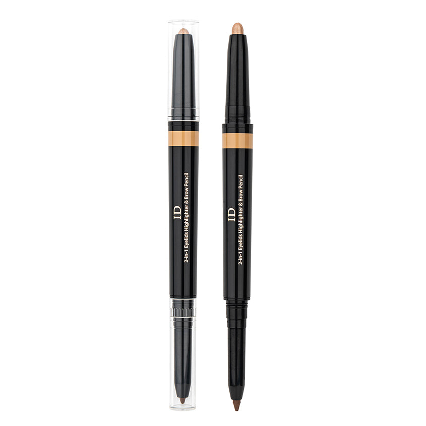 LETOILE ID 2-in-1 Eyelids Highlighter and Brow Pencil, brun 303, 0,65/0,25g