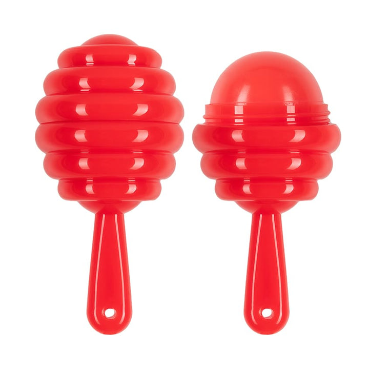 Lip care BEAUTY SECRETS DEEP RED LOLLIPOP LIP BALM transparent, candy scent, 5 g