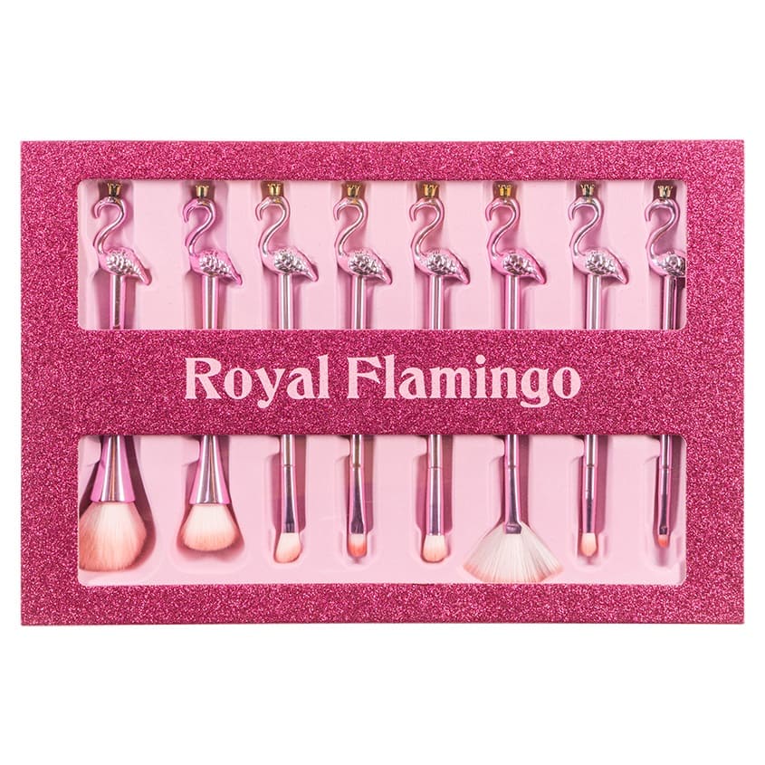 Makeup Brush Set ROYAL FLAMINGO