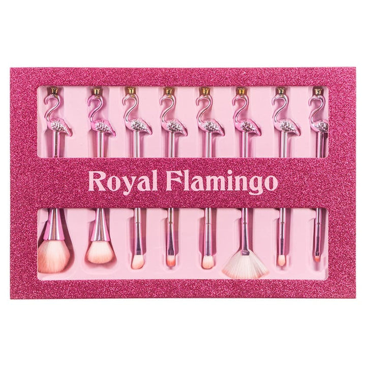 Makeup kits ROYAL FLAMINGO Makeup Brushes Set, 8 pcs.