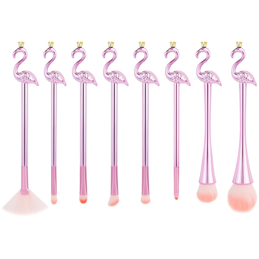 Makeup Brush Set ROYAL FLAMINGO