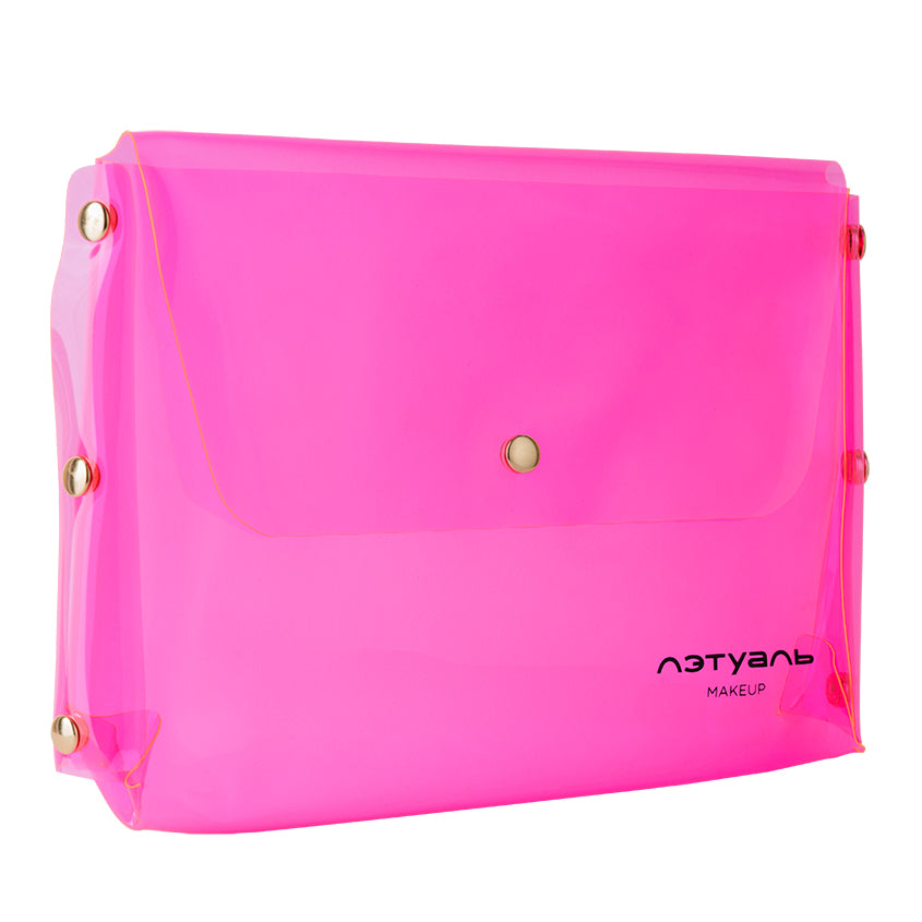 LETOILE Cosmetic Bag Neon pink 21*15*4 cm PVC