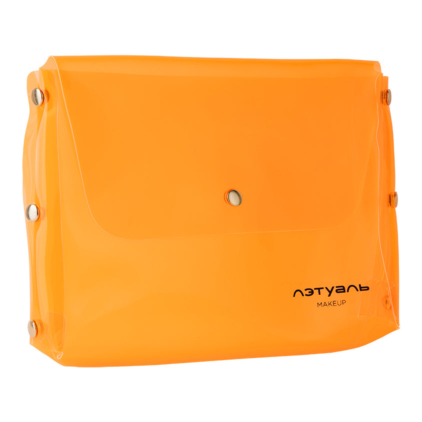 Neon Orange Cosmetic Bag