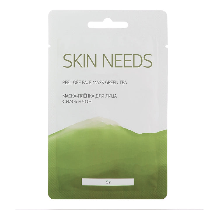 Facial skin care Peel off face mask green tea, 10 g