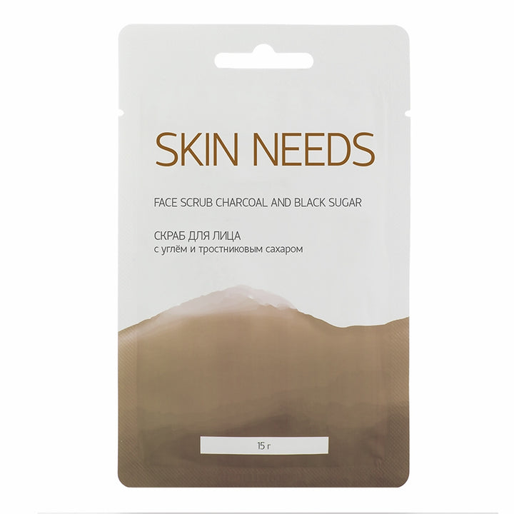 Face scrubs Face scrub charcoal and black sugar, 10g