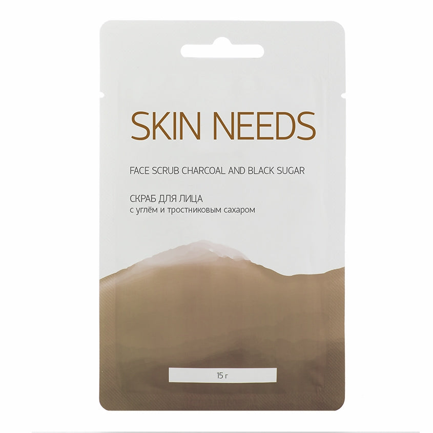 LETOILE Face scrub charcoal and black sugar, 10g