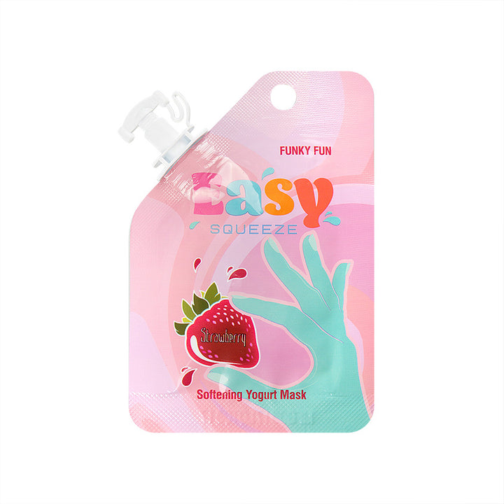 Facial skin care Easy Squeeze Softening Yogurt mask Strawberry, 10g