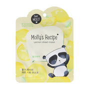 DEAR MOLLY Fabric Mask "Molly's Recipe. Lemon"
