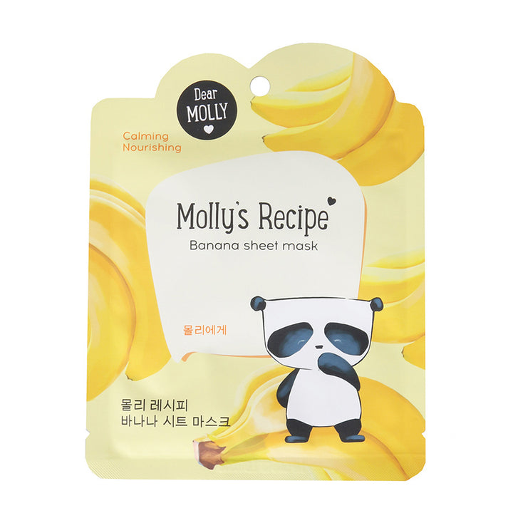 MOLLY`S RECIPE Banana sheet mask, 23 g