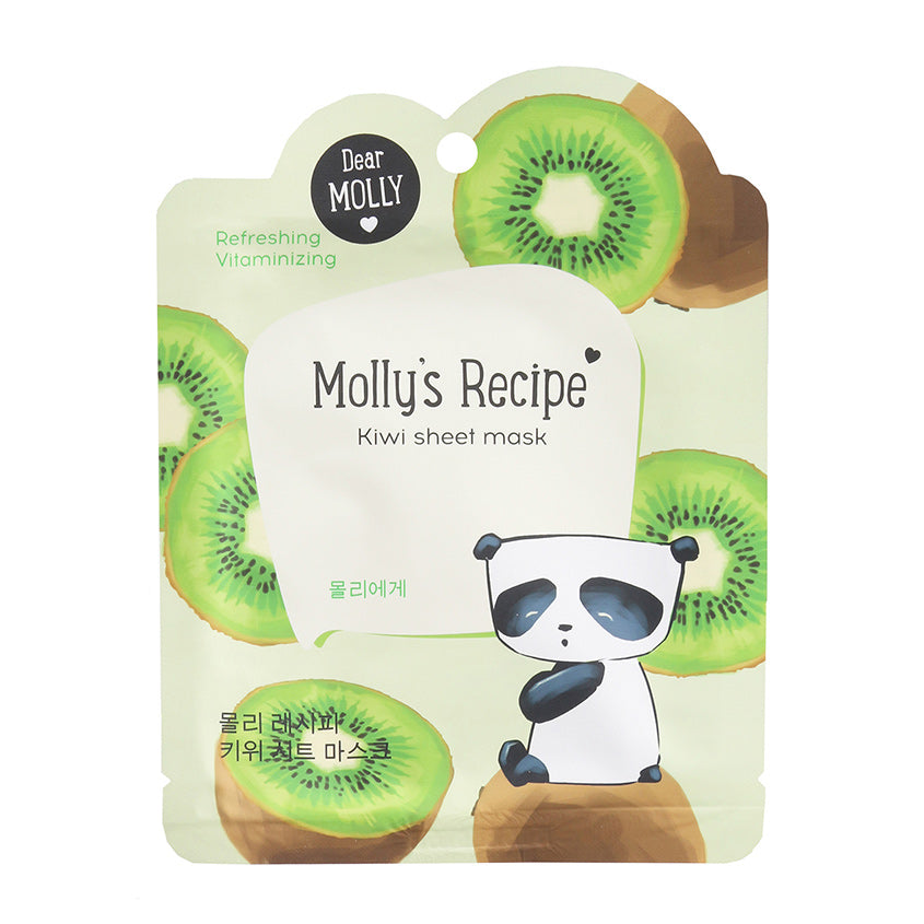 LETOILE MOLLY`S RECIPE Kiwi sheet mask, 23 g