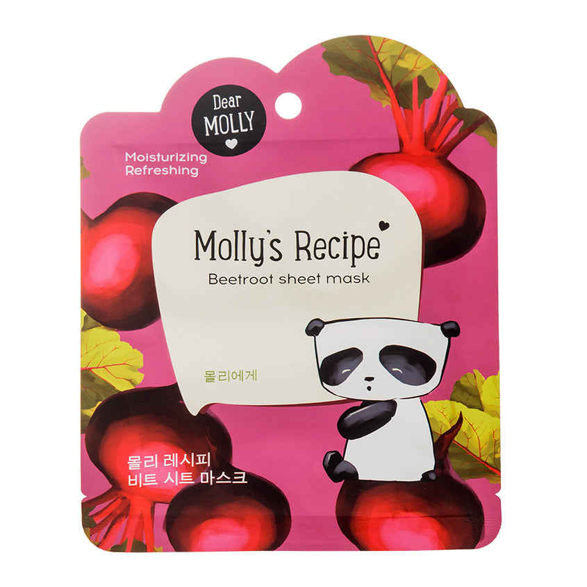 LETOILE MOLLY`S RECIPE Beetroot sheet mask, 23 g