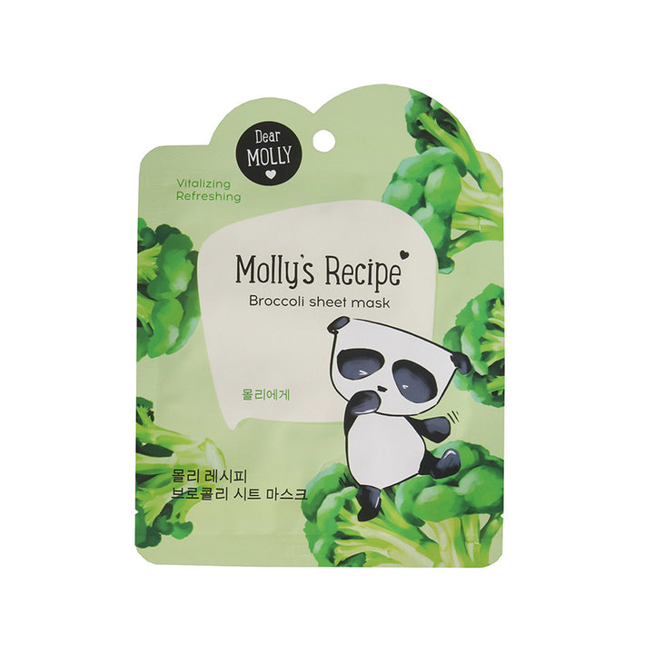 Facial skin care MOLLY`S RECIPE Broccoli sheet mask, 23 g