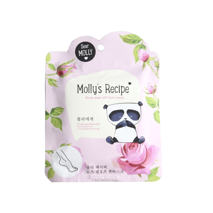 Body care products MOLLY`S RECIPE ROSE PEEL-OFF FOOT MASK, 17g*2