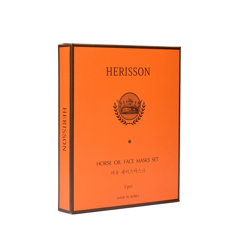 HERISSON SET OF HORSE BUTTER FACE SHEET MASKS, 5PCS * 25G – free delivery