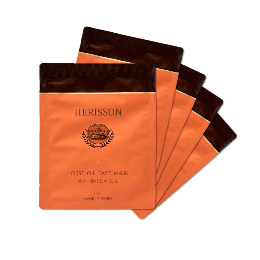 HERISSON SET OF HORSE BUTTER FACE SHEET MASKS, 5PCS * 25G – photo 5