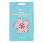 SODA SAKURA HYDRATING AND REFRESHING FACIAL MASK, 28 ml