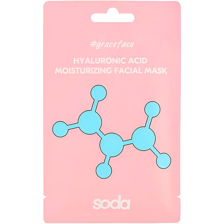 Face masks HYALURONIC ACID MOISTURIZING FACIAL MASK, 28 ml
