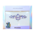 Face crystals Barney UNICORNS APPROVE