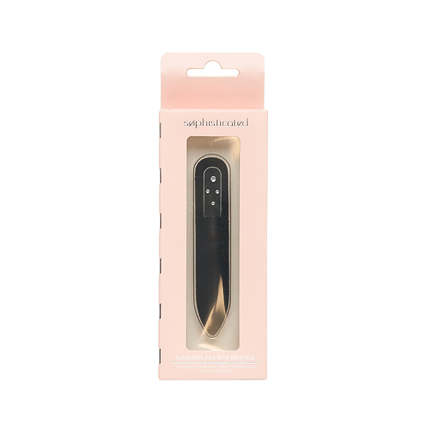 SOPHISTICATED Glass Nail File with Rhinestones