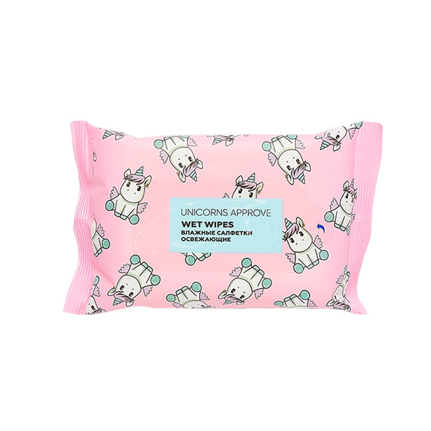 UNICORNS APPROVE hands wet wipes (berry mix), 15 pcs
