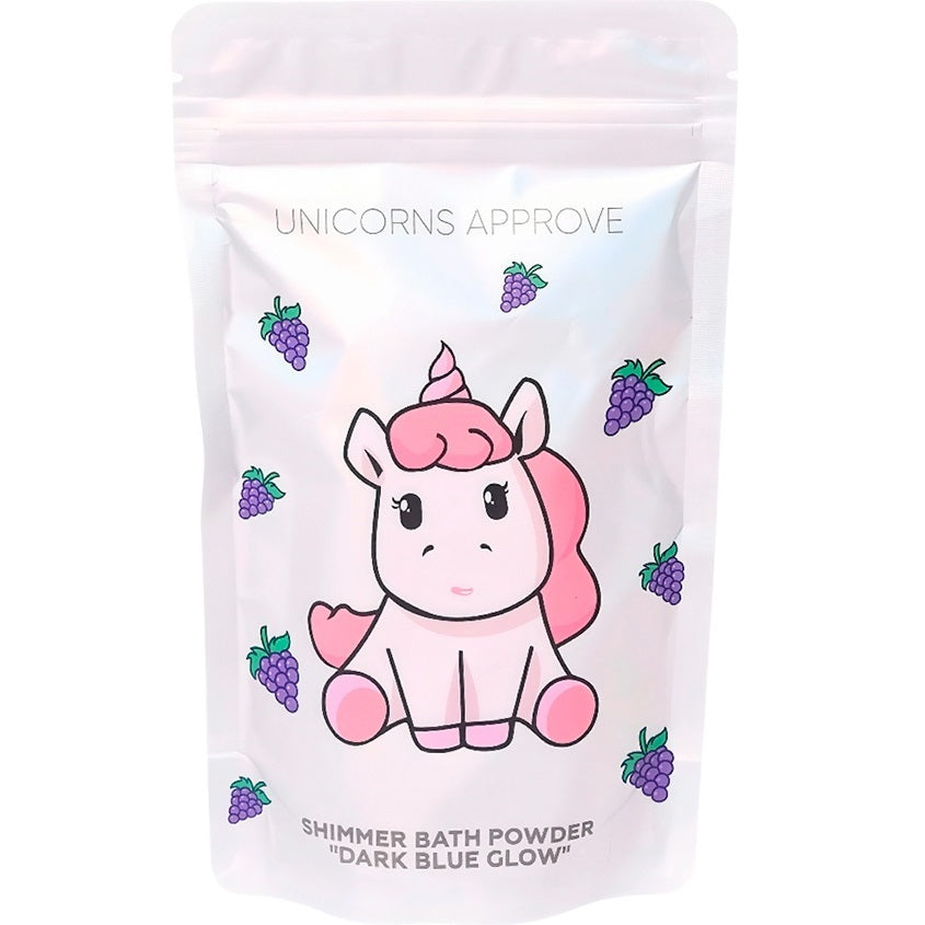 UNICORNS APPROVE Shimmer bath powder DARK BLUE GLOW, 150g