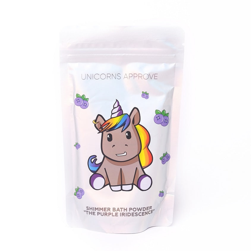 UNICORNS APPROVE Shimmer bath powder THE PURPLE IRIDESCENCE, 150g