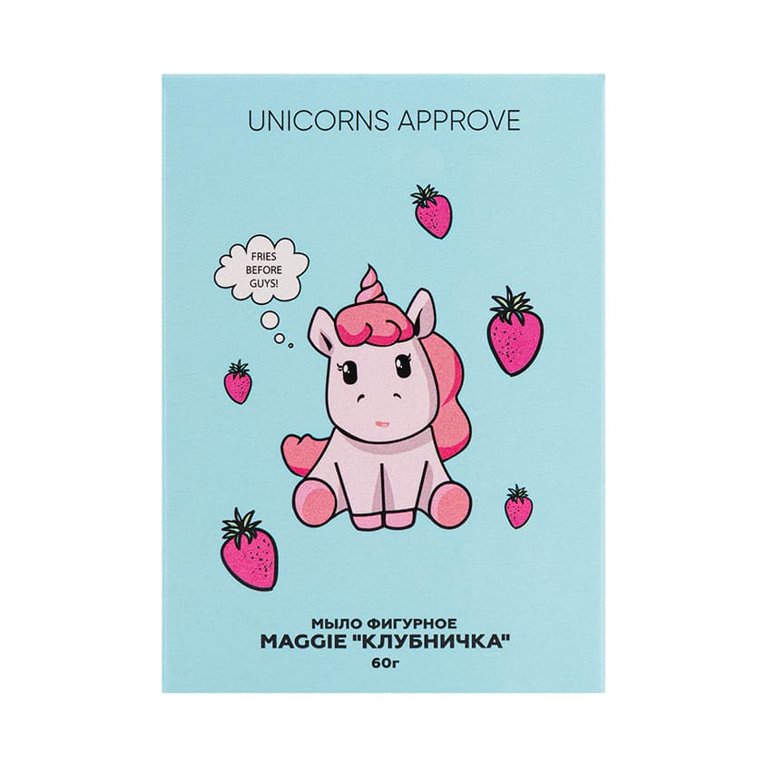 UNICORNS APPROVE Shaped soap MAGGIE STRAWBERRY 60g – online store