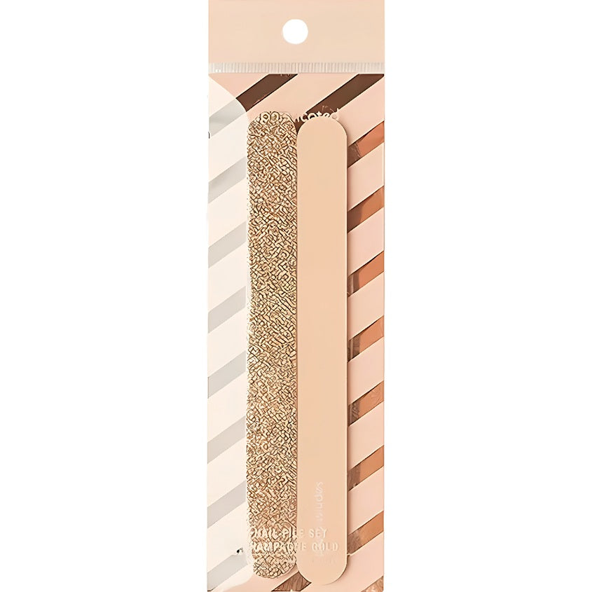SOPHISTICATED Nail File Set Champagne Gold