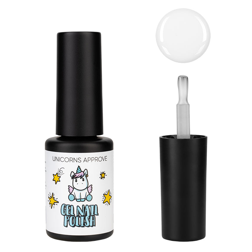 Gel nail polish 001, milk color, 6 ml