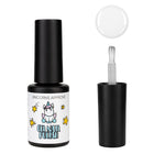 Gel nail polish 004, dusty pink base, gold shimmer, 6 ml